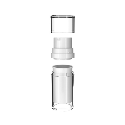 30 ml 50 ml Kapazität Doppel Innenflasche Luxus Emulsion Luftlose Flasche mit MS Schraubverschluss