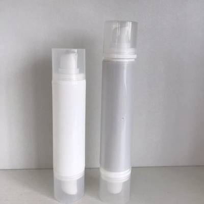 10 ml, 10 ml, 15 ml, 15 ml doppelgeschlossene, luftlose Kosmetikflaschen für PP-Kosmetikverpackungen