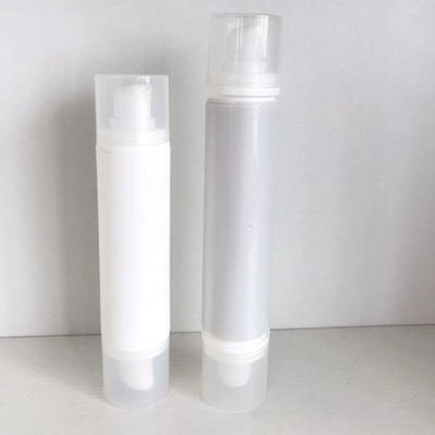 10 ml, 10 ml, 15 ml, 15 ml doppelgeschlossene, luftlose Kosmetikflaschen für PP-Kosmetikverpackungen