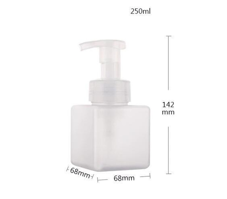 450 ml Quadrat-PET-Bildschirmdruck Leere Flasche für die kosmetische Verpackung Flüssige Seife