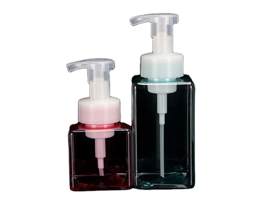 450 ml Quadrat-PET-Bildschirmdruck Leere Flasche für die kosmetische Verpackung Flüssige Seife