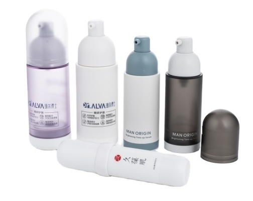 BEAUTY PACKING 30 ml Luftlose Pumpflaschen mit Siebdruck und Schraubverschluss in großen Mengen