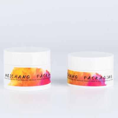 Anpassbar 30g 50g Plastik pp Runder luftloser Glas für Gesichtscreme Augencreme Kosmetikverpackung