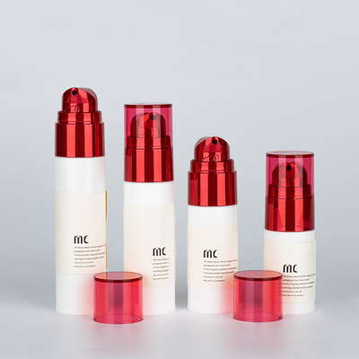 Körperpflege 20ml 30ml 40ml 50ml Luftlose Flasche mit Siebdruck und PP-Material