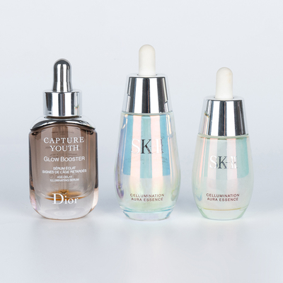 Konkurrenzfähiges Glas rundes Tropffflasche für Serum und Essenz 30ml 50ml jede Farbe ist in Ordnung