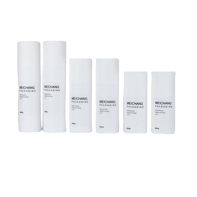 MEI CHANG 15ML 30ML 50ML Zylinderrunder luftloser Lotionspumpenflasche für kosmetische Verpackungen