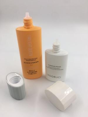 Akzeptables Kunden-Logo 30 ml 50 ml HDPE weiche Kunststoffleere Sonnencreme Verpackung
