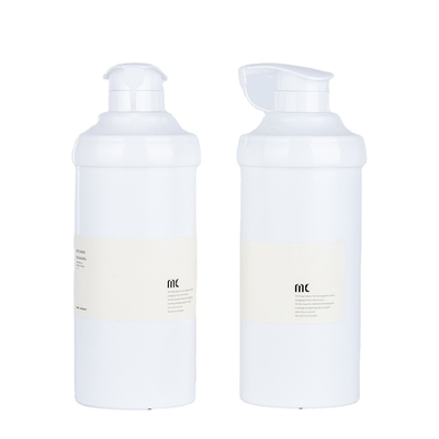 PP-Material 16oz 500ml Runde Form Plastik Lotion Pumpe Flasche für große luftlose Flasche