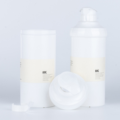 PP-Material 16oz 500ml Runde Form Plastik Lotion Pumpe Flasche für große luftlose Flasche