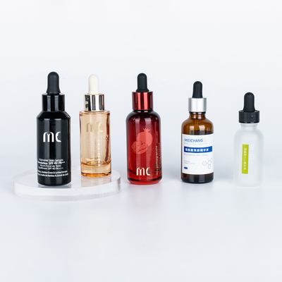 Glasrunder Tropffflasche 30 ml 50 ml für Ende und Luxus Essence Serum Zhejiang Kinderschutz