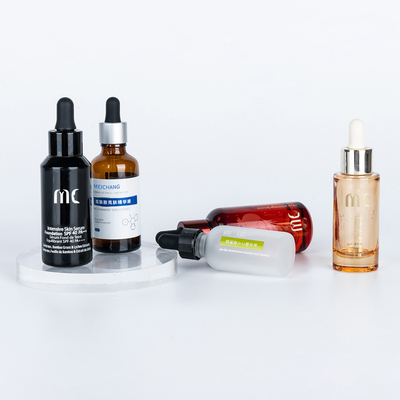 Glasrunder Tropffflasche 30 ml 50 ml für Ende und Luxus Essence Serum Zhejiang Kinderschutz