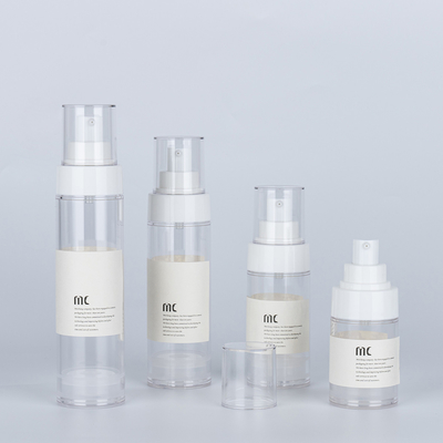30 ml 50 ml 80 ml 100 ml Lotion Luftlose Flasche mit Pump Sprayer und Kartonverpackung