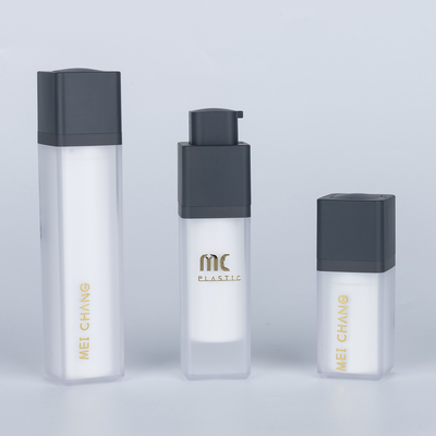 15 ml, 30 ml, 50 ml Doppelschicht Twist Lotion Flasche ohne Luft mit Acrylkragen