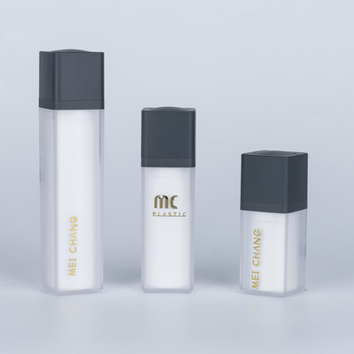 15 ml, 30 ml, 50 ml Doppelschicht Twist Lotion Flasche ohne Luft mit Acrylkragen