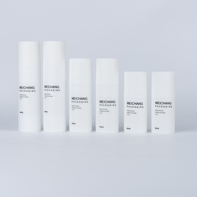 PP-Material Luftlose Lotionspumpe Flasche für Körperlotion 15ML 30ML 50ML Weiß rund 0,25ML