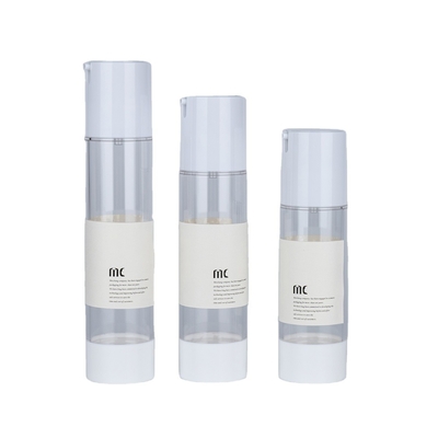 10ml 15ml 20ml 30ml 50ml 80ml 100ml 120ml Plastik-Lotionflasche mit Luftloser Pumpe zur Hautpflege