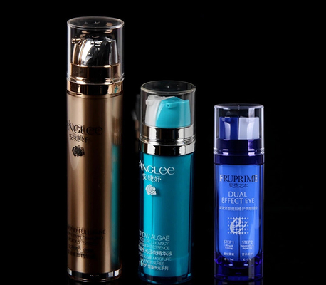 Farbige Kosmetische Luftlose Flasche 25ml Innengravierung AS Doppel Innenflasche Luxus Emulsion