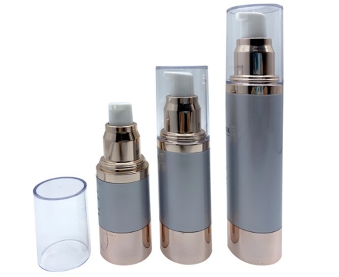 PP-Material 15 ml 30 ml 50 ml Luftlose Pumpenflasche für Bildschirmdruck und Körperpflege