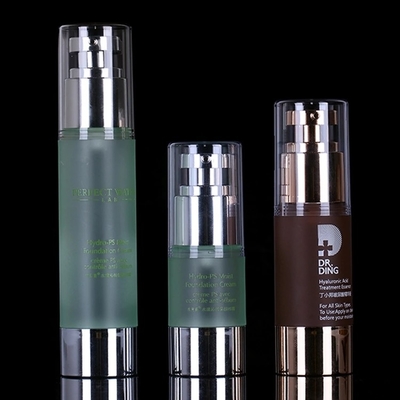 Ökonomisches kundenspezifisches Design 30 ml Pumpe Luftlose Flasche für Augencreme und Kunststoffmaterial