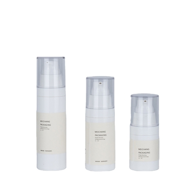 15ML 30ML 50ML transparente Lotionpumpe ohne Luft mit Versiegelung
