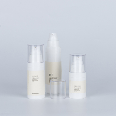 15ML 30ML 50ML transparente Lotionpumpe ohne Luft mit Versiegelung