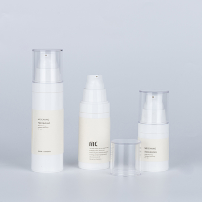 15ML 30ML 50ML transparente Lotionpumpe ohne Luft mit Versiegelung
