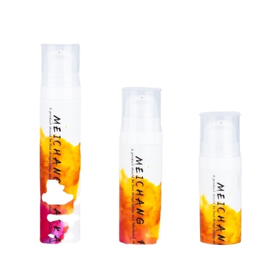 PP Halsband 5ml 10ml 15ml Kapazität Luftlose Lotion Pumpe Flasche Toner Flasche mit Kappe