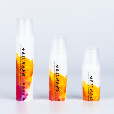PP Halsband 5ml 10ml 15ml Kapazität Luftlose Lotion Pumpe Flasche Toner Flasche mit Kappe