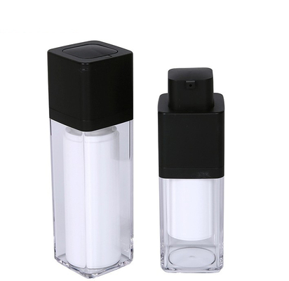 20 ml, 30 ml, 50 ml, luftlose Acryllotionflasche mit luftloser Pumpe und Bildschirmdruck